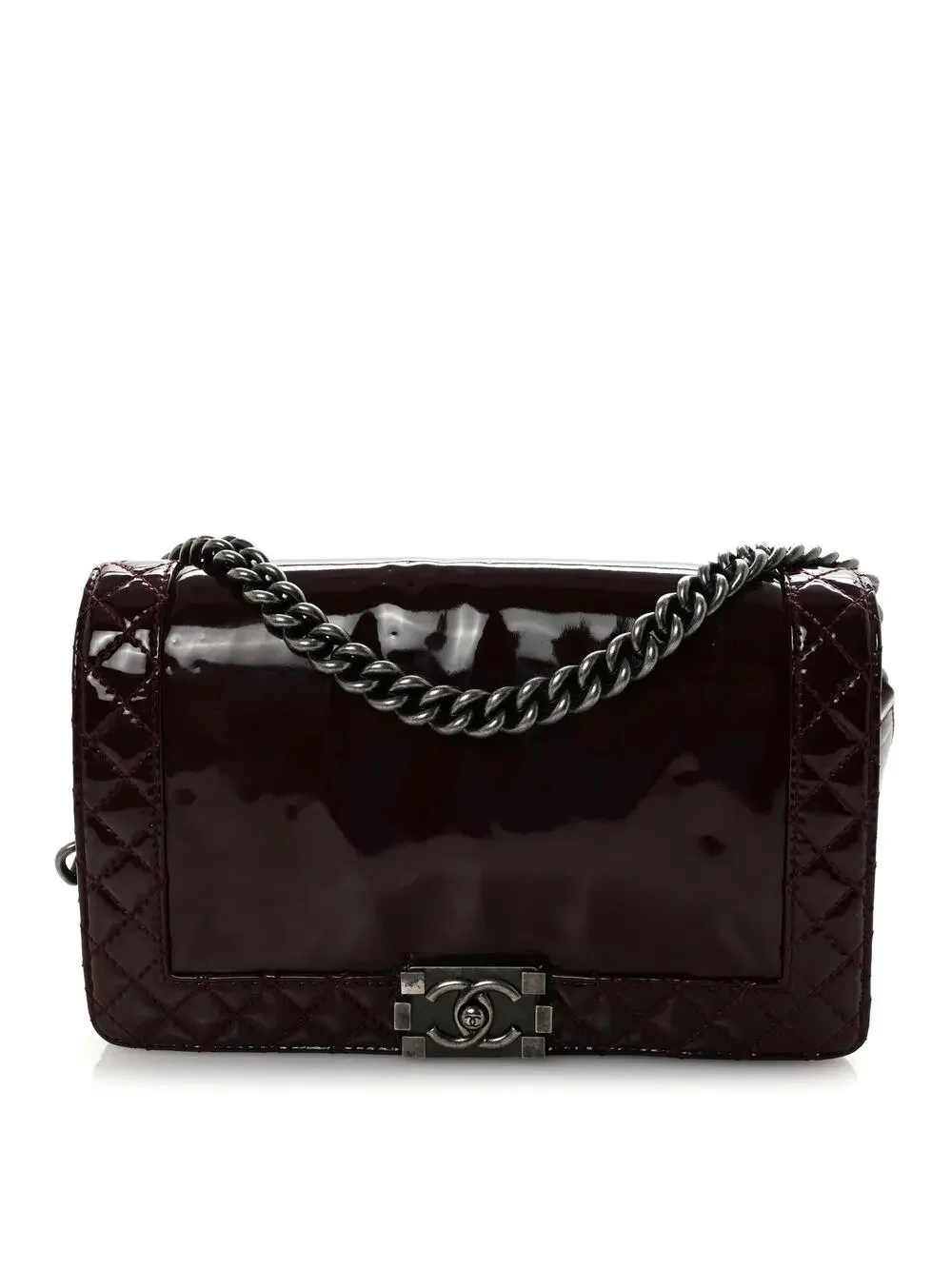 Chanel Patent New Medium Boy Reverso #261008C19B